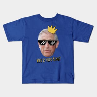 King Charles III - 8-Bit Sunglasses Kids T-Shirt